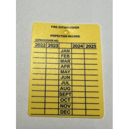 Durable 4-Year Plastic Inspection Tags