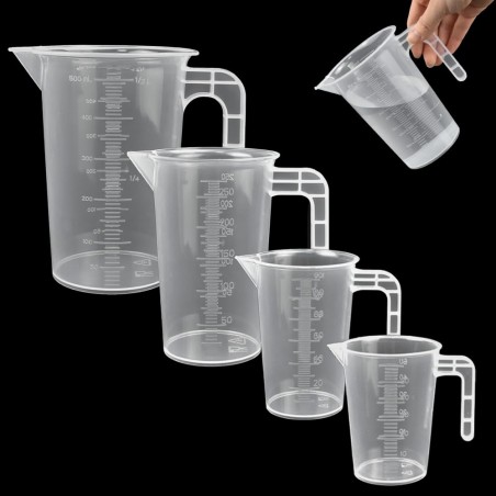 100ml Clear Plastic Measuring Jug / Measuring Cup – Graduated Surface – Kitchen & Lab Measuring Tool