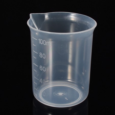 100ml Clear Plastic Measuring Jug / Measuring Cup – Graduated Surface – Kitchen & Lab Measuring Tool