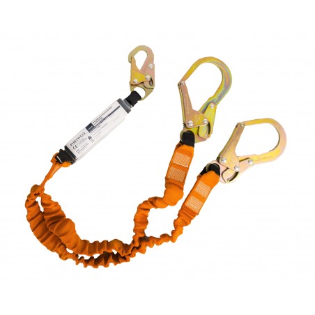 Double Webbing Lanyard with Shock Absorber