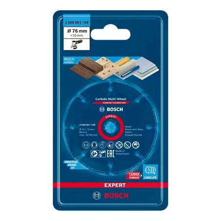 Bosch EXPERT Carbide Multi Wheel Cutting Disc for Mini Angle Grinders