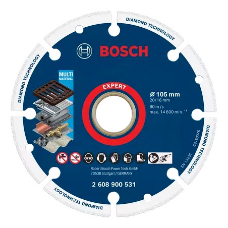 Bosch EXPERT Diamond Metal Wheel Cutting Disc – For Small Angle Grinders & Marble Cutters