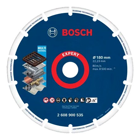Bosch EXPERT Diamond Metal Wheel Cutting Disc – For Large Angle Grinders with Locking Nut