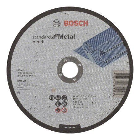 Bosch Standard for Metal Cutting Disc – For Large Angle Grinders with Locking Nut