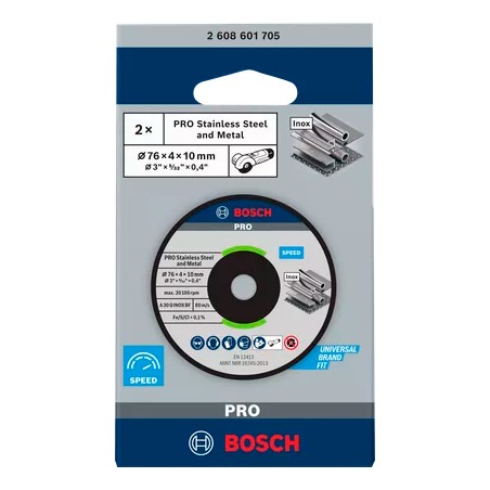 Bosch PRO Stainless Steel and Metal Bonded Grinding Disc – For Mini Angle Grinders