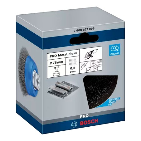 PRO METAL CLEAN CUP BRUSH – FOR SMALL ANGLE GRINDERS