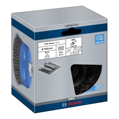PRO METAL CLEAN CUP BRUSH – FOR LARGE ANGLE GRINDERS