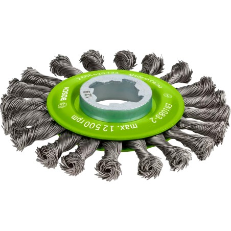 PRO STAINLESS STEEL HEAVY X-LOCK WIRE WHEEL – 115MM
