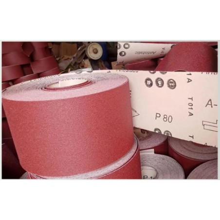 Hook & Loop Sandpaper Rolls – Aluminum Oxide Abrasive Paper for Wood & Metal Polishing