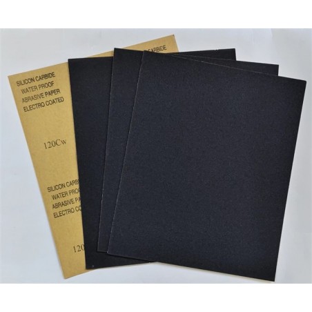 Silicon Carbide Wet Dry Sandpaper – 9" x 11" Sheets (Pack of 50)