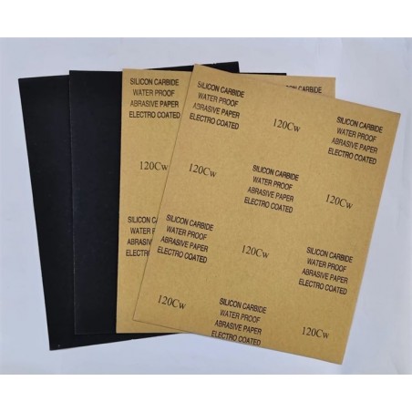Silicon Carbide Wet Dry Sandpaper – 9" x 11" Sheets (Pack of 50)