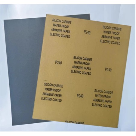Silicon Carbide Waterproof Abrasive Paper – 9" x 11" (Pack of 50)