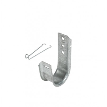 2'' J-Hook Wide Base Cable Hanger with Retainer Clip
