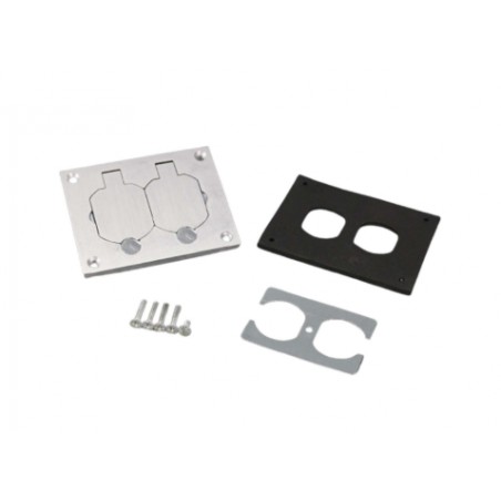 OmniBox® Rectangular Aluminum Duplex Cover Plate