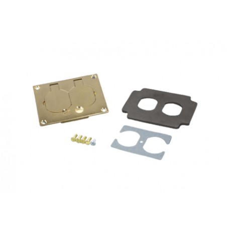 Omnibox® Rectangular Brass Duplex Cover Plate – 828R