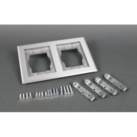 Wiremold Omnibox® 828TCAL Double Gang Rectangular Aluminum Carpet/Tile Flange